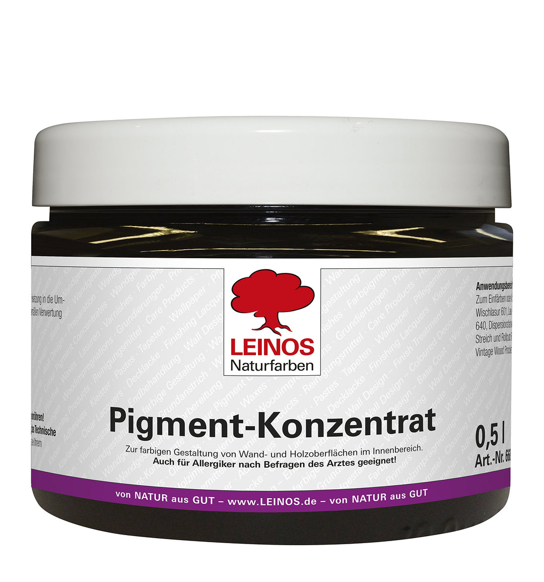 Leinos 668 Pigment-Konzentrat 320 Ebenholz-Schwarz 500ml 500ml 320 Ebenholz-Schwarz, 500ml 320 Ebenh