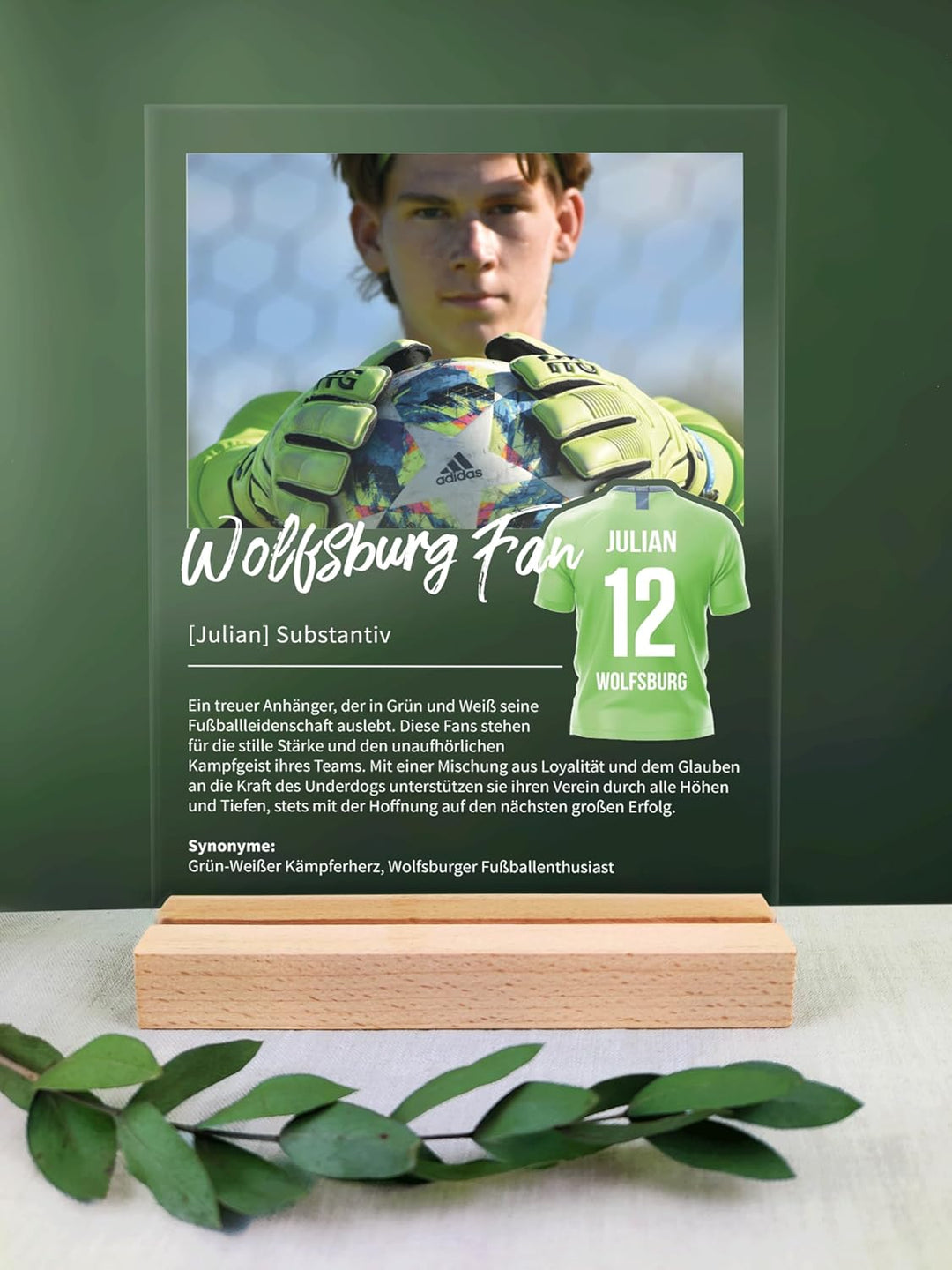 Wolfsburg Personalisiertes Acryl Geschenk - Definition: Wolfsburg Fan - Fanartikel und Fangeschenk f