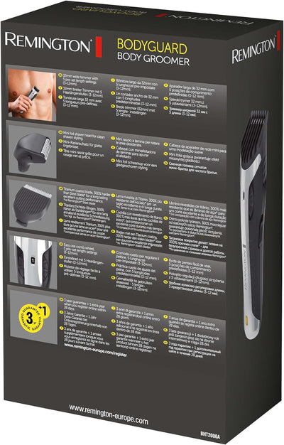 Remington Body Hair Trimmer Bodyguard BHT2000A, inkl. Folienrasiereraufsatz, Nass- und Trockenanwend