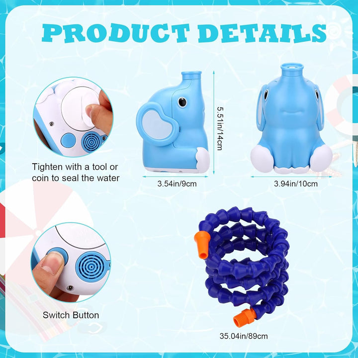 Pumpe for Kinder Outdoor Wassertisch, wasserdichte Elefantenform Batteriebetriebene Wassertischpumpe