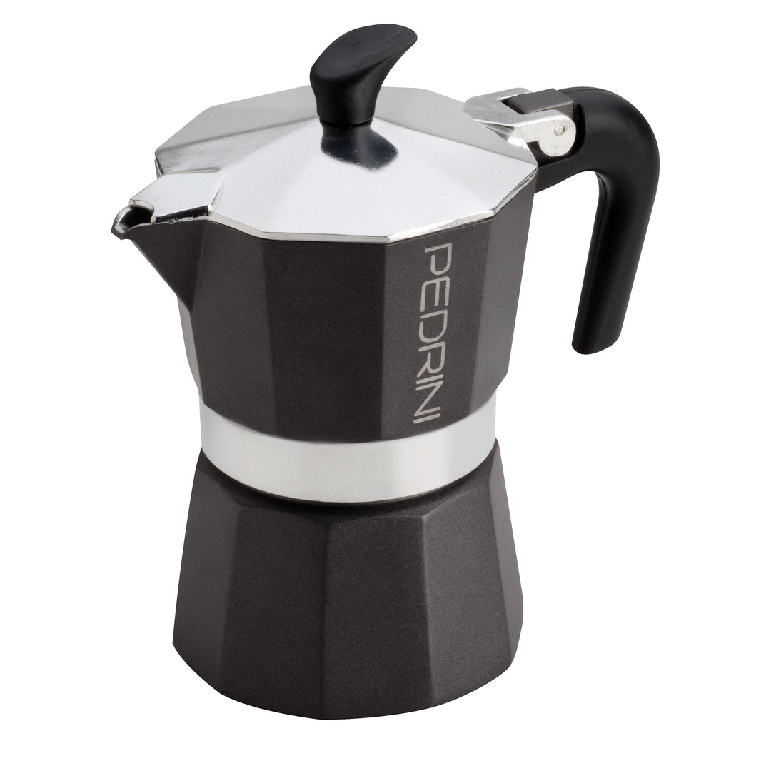 Pedrini Espressokocher 3 Tassen Anthrazit-schwarz Klassisch Vollautomatisch 1 stück (1er Pack) Anthr