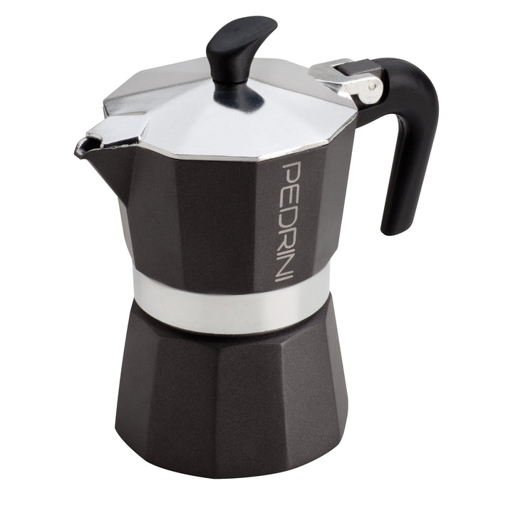 Pedrini Espressokocher 3 Tassen Anthrazit-schwarz Klassisch Vollautomatisch 1 stück (1er Pack) Anthr