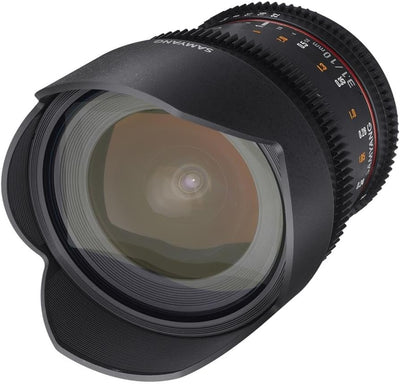 SAMYANG 13010T3.1SE 10 mm T3.1 VDSLR ED AS NCS CS II Objektiv für Anschluss Sony E-Mount schwarz, So