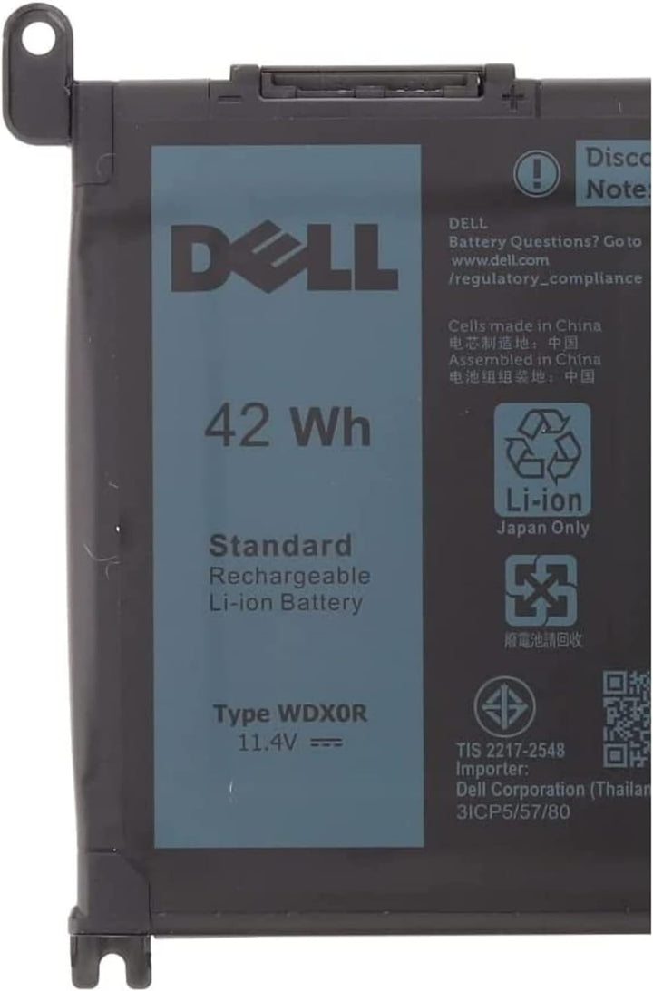 Dell WDX0R Original Akku 42Wh für Inspiron 13 (5368), (7375), 15 (5568), 17 (5767)