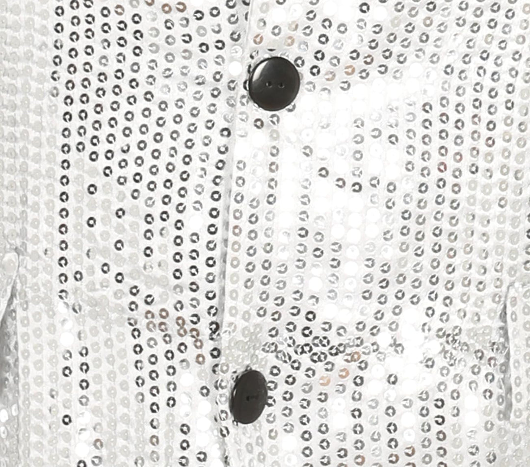 FIESTAS GUIRCA, S.L. Pailletten Blazer Silber M