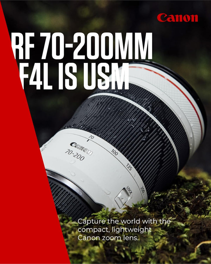 Canon RF 70-200mm F4L is USM Objektiv | Konstante Blendenöffnung von 1:4, kompaktes und leichtes Des