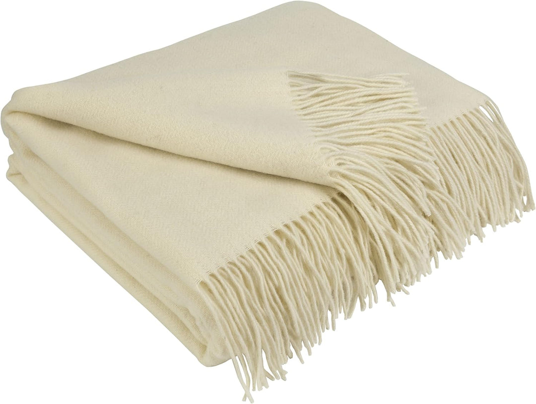 LYHome Kaschmir Decke mit Merino - Luxus Tagesdecke Kuscheldecke Wolldecke Sofadecke und Couchdecke,