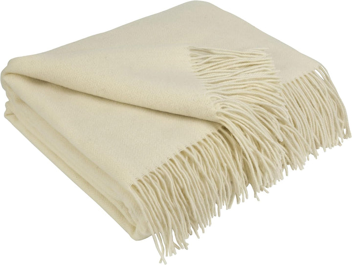 LYHome Kaschmir Decke mit Merino - Luxus Tagesdecke Kuscheldecke Wolldecke Sofadecke und Couchdecke,
