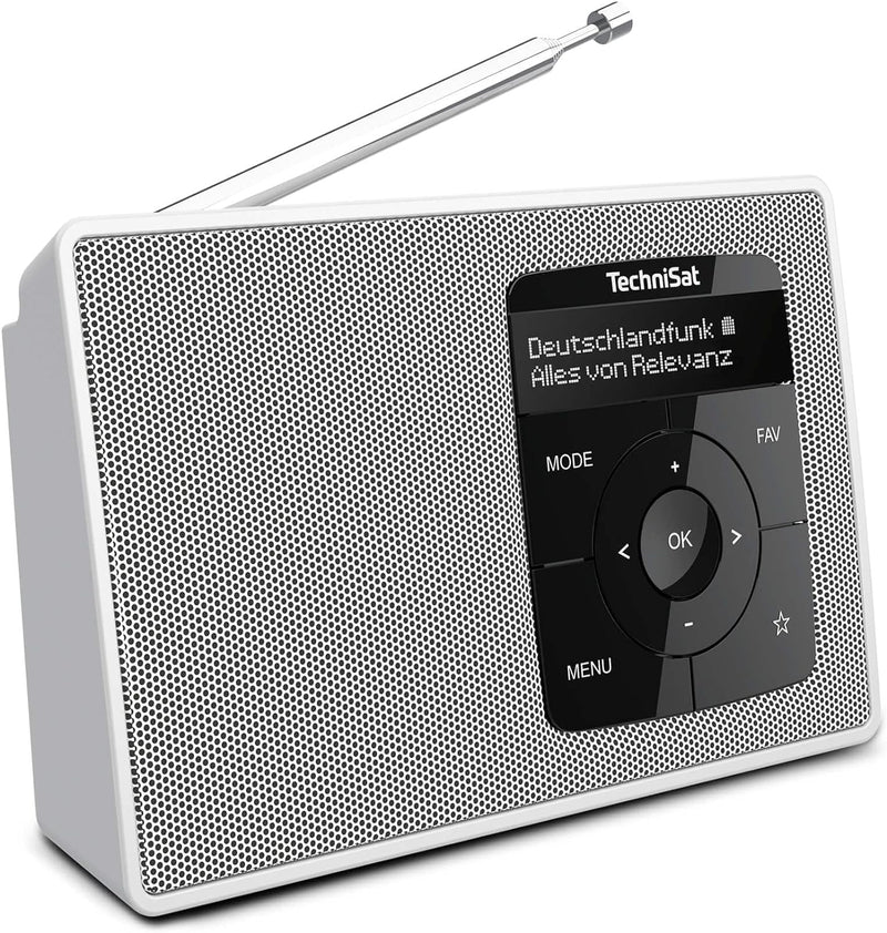 TechniSat DIGITRADIO 2 - Tragbares DAB+/UKW-Radio mit Akku (mit Bluetooth Audiostreaming, Weckfunkti