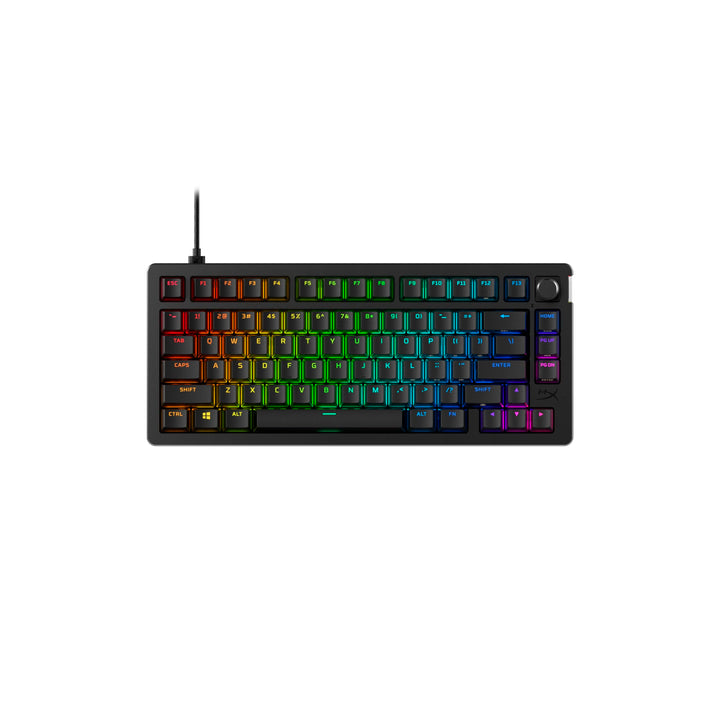HyperX Alloy Rise 75 Mechanische Gaming-Tastatur, Netzwerk-Switches, Hot-Swap, 75% Format, austausch