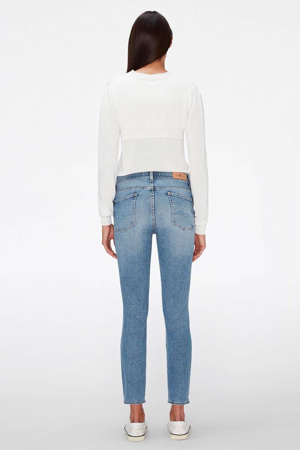 7 For All Mankind Damen Roxanne Ankle Luxe Vintage Jeans 24 Light Blue, 24 Light Blue