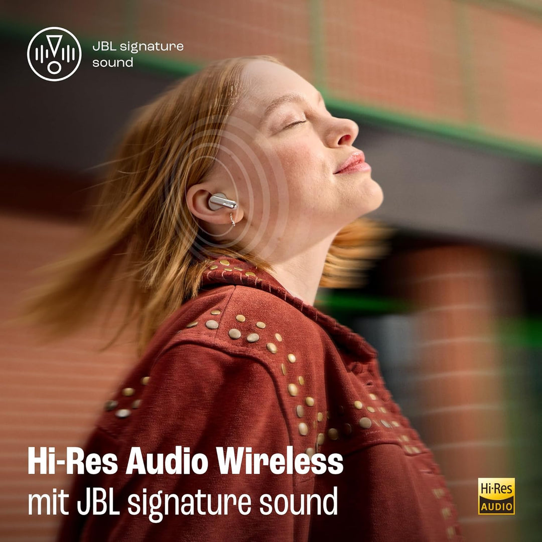 JBL Live Beam 3, Wireless Earbud-Kopfhörer mit Bluetooth, 48 Stunden Akkulaufzeit, True Adaptive Noi