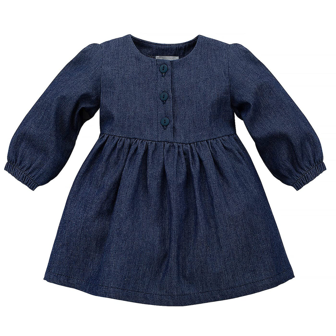 Pinokio Baby-Mädchen Jeans Dress 74 Blau, 74 Blau
