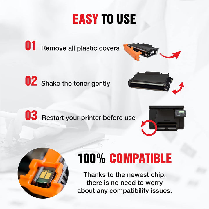 2-er Pack TONER EXPERTE® Premium Toner kompatibel zu TN2220 TN2010 für Brother DCP-7055 DCP-7060D DC