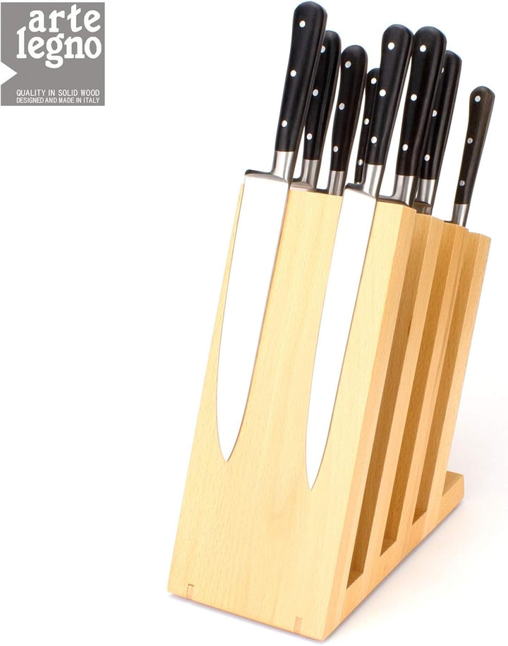 arte legno venezia 42 - Messerblock Messerhalter - bis 9 Kochmesser - Klinge max. 28 cm - magnetisch