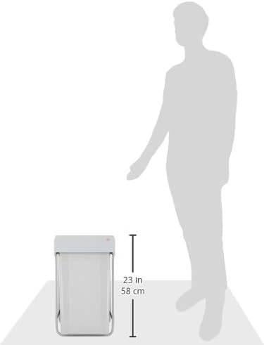 WESCO Bio-Double 40 DT- 32 Einbau-Abfallsammler, 338x585x485mm, 2 x 32L, alugrau, 1 Stück,757812-85