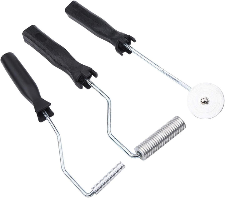 GOTOTOP 3PCS Fiberglas-Rollensatz, Aluminiumlegierung Fiberglas-Blasenpaddel-Werkzeug Laminierrollen