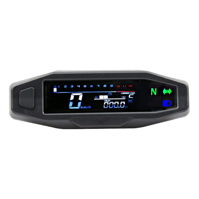 Shkalacar Motorrad Digitaler Tachometer, Drehzahlmesser mit 1-6 Gang LCD Display, Blinker, Hintergru