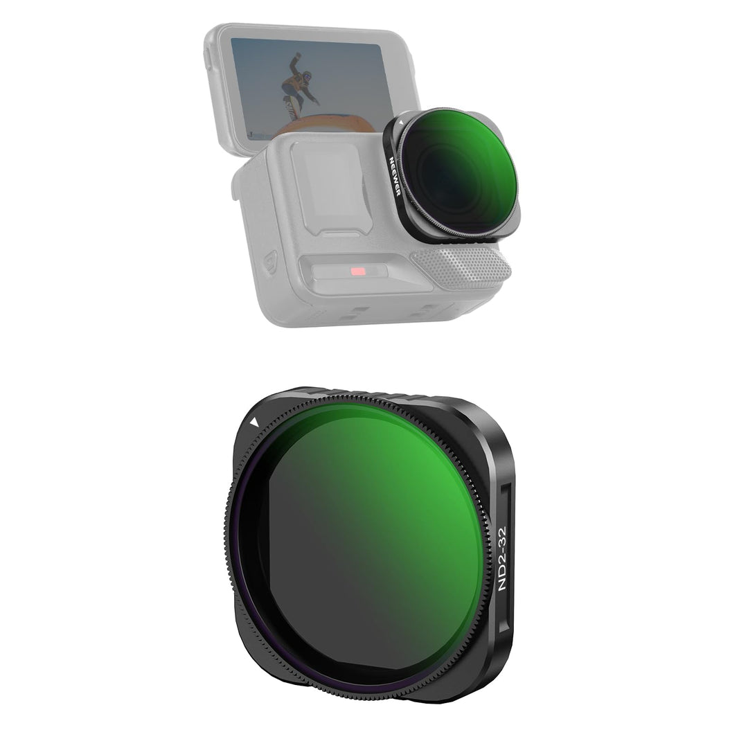 NEEWER Variabler ND-Filter, kompatibel mit Insta360 Ace Pro Insta 360 Ace Pro 2, ND2-32 Action-Kamer