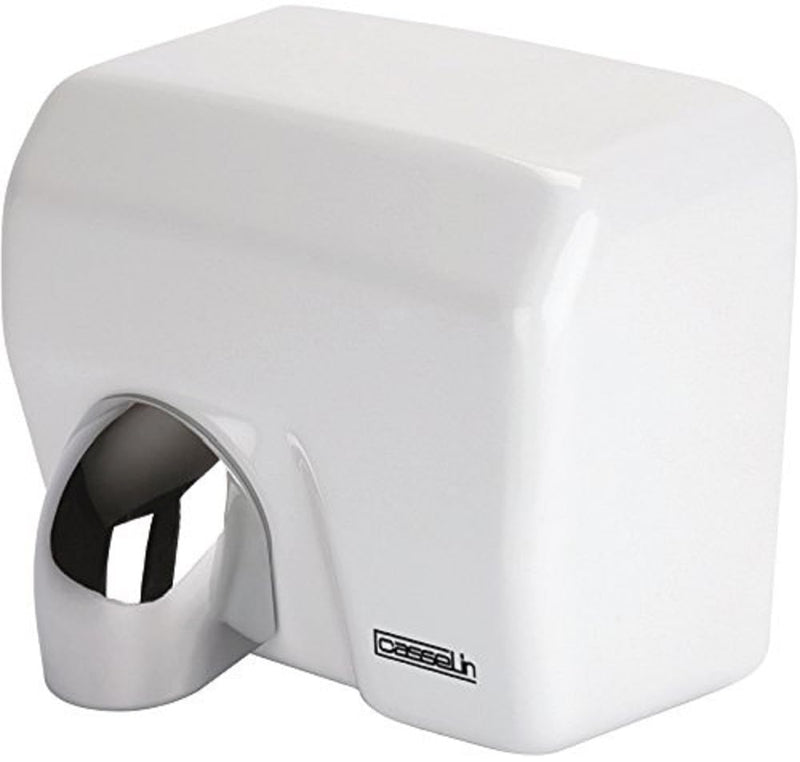 Casselin Hand Dryer 2500 W with Infrared Sensor - White Lacquered Or Stainless Steel, Colour: White