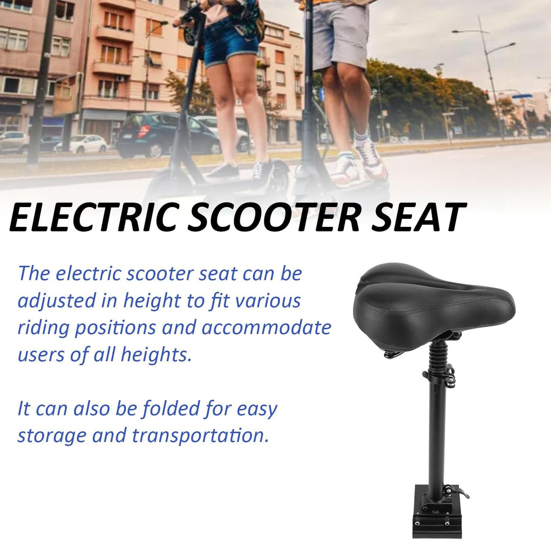 Elektrorollersitz für Erwachsene, E Scooter Sitz für 13cm-17cm, Universal Scootersitz Mit 40-58cm Hö