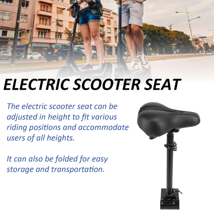 Elektrorollersitz für Erwachsene, E Scooter Sitz für 13cm-17cm, Universal Scootersitz Mit 40-58cm Hö
