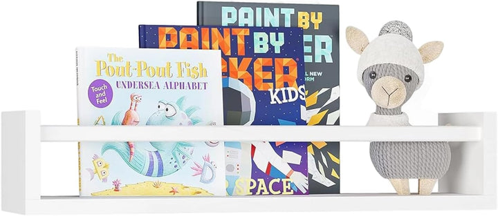 Kinderzimmerregale, 3er-Set Wand-Bücherregal, 40 cm, Massivholz, für Bücher | Spielzeug, Dekoration,
