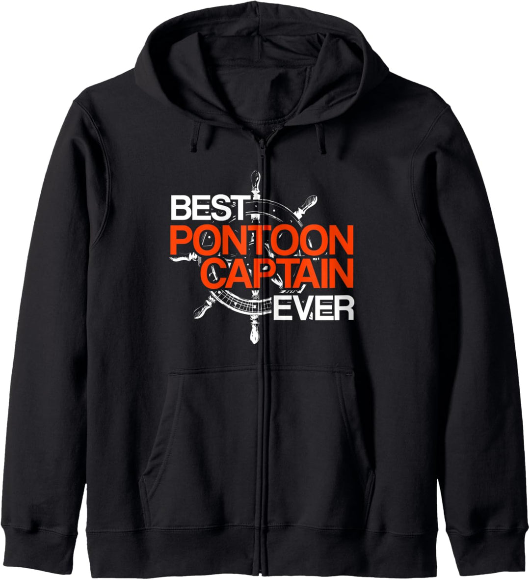 Bester Ponton Kapitän Aller Zeiten Funny Pontooning Kapuzenjacke
