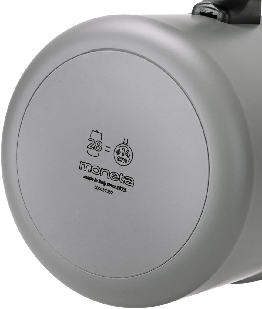 Moneta Melodia Finegres Kochtopf Milchtopf 14 cm, natürliche Beschichtung FineGres (NO PFAS), auch f