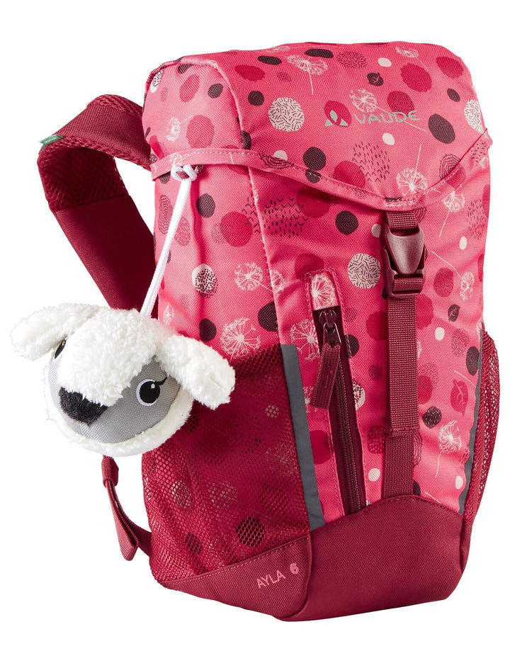 VAUDE Kinderrucksack Ayla Mädchen &amp; Jungen, reflektierend – Pink | Kinderrucksack mit 6L Volumen – K