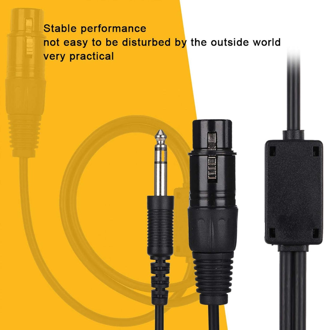 Sharainn Headset Adapter, Tragbares Aviation Kopfhörer Adapterkabel Luftfahrt-Kopfhörerkabel für Air