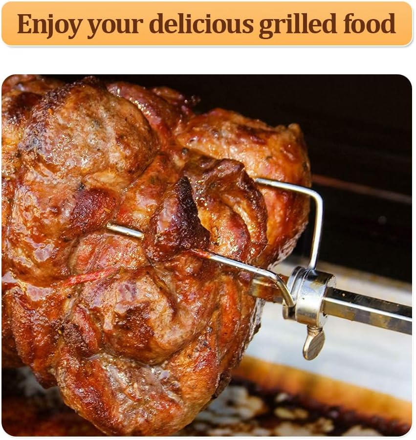 BBQ Edelstahl Spanferkelgrill mit Motor,drehen Bis zu 100 kg Schwein,Elektrisches Edelstahl Grillspi