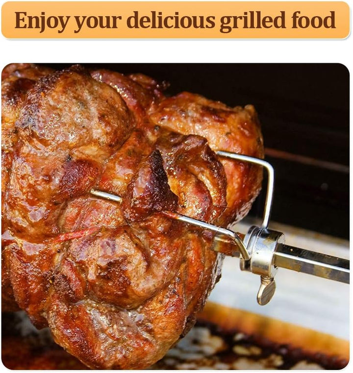 BBQ Edelstahl Spanferkelgrill mit Motor,drehen Bis zu 100 kg Schwein,Elektrisches Edelstahl Grillspi