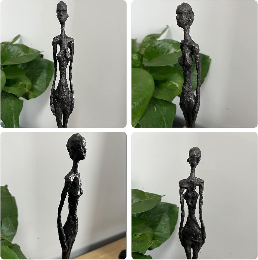 Giacometti Bronze Skulptur Statue Figur,Abstrakte Moderne Kunst Deko, Wohnzimmer Büro Galerie, Künst