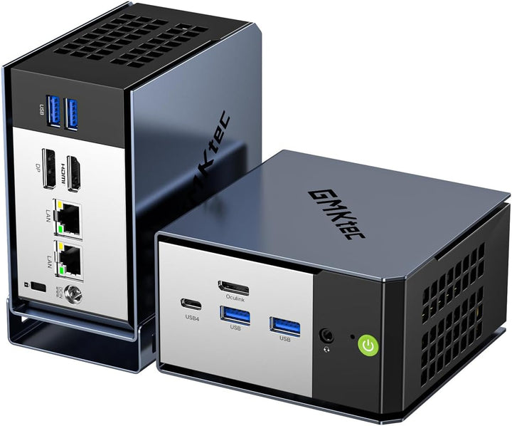 EVO-X1 AI Mini Gaming PC AMD Ryzen AI 9 HX-370 Serie (5,1 GHz) Desktop PC 32 GB LPDDR5X 1 TB PCIe 4.