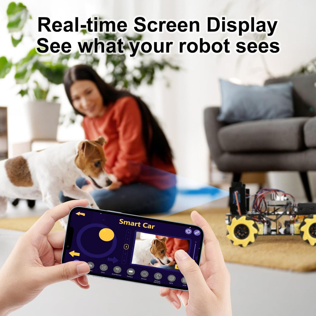 ACEBOTT Roboter Spielzeug für Kinder, Roboter Kinder mit 3-MP-Kamera, kompatibel mit Arduino und Scr
