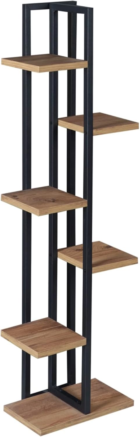 [en.casa] Blumenständer Tohmajärvi 6 Ebenen Blumenregal 120 x 34 x 21 cm Pflanzenständer Indoor Pfla