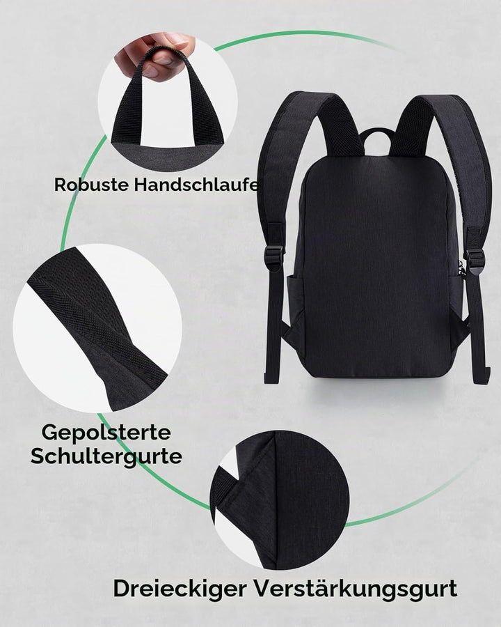 WATERFLY Leicht Klein Rucksack 10L: Casual Daypack Outdoor Mini Wanderrucksack Backpack für Arbeit S