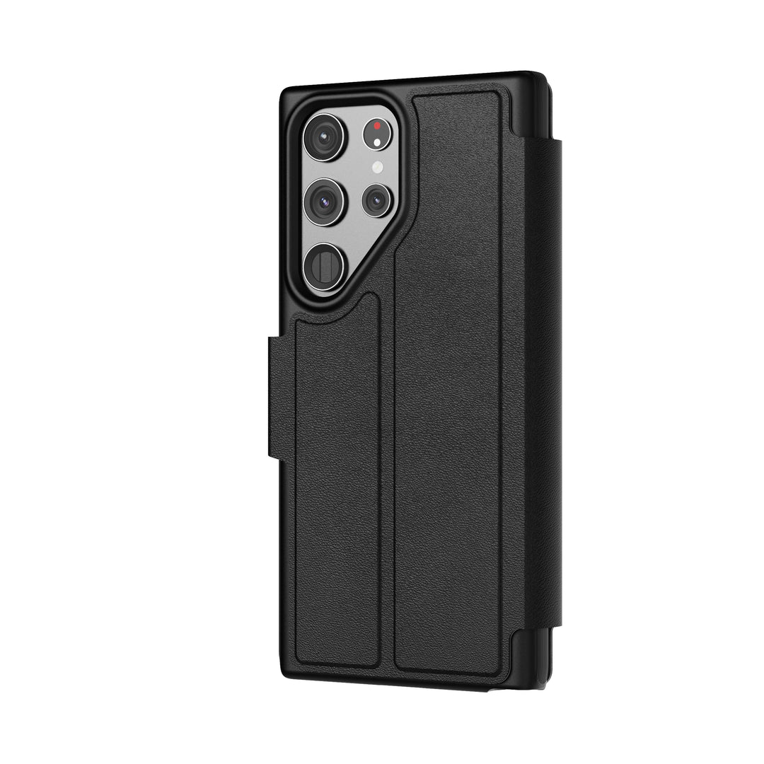 tech21 EvoLite Schutzhülle für Galaxy S23 Ultra, 3 Kartenfächer, Schwarz