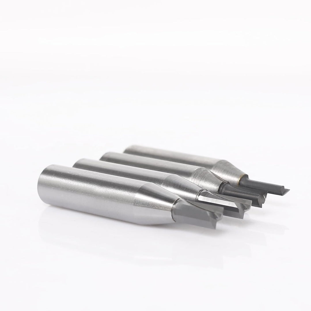 AKYLIN Nutfräser 12mm schaft 4 Stück，Nutfräser Set 4/5/6/6.35mm，Fräser für Oberfräse，Nut-Meissel-Bit