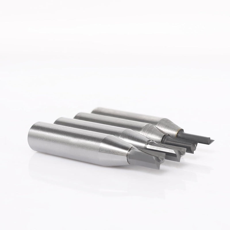 AKYLIN Nutfräser 12mm schaft 4 Stück，Nutfräser Set 4/5/6/6.35mm，Fräser für Oberfräse，Nut-Meissel-Bit