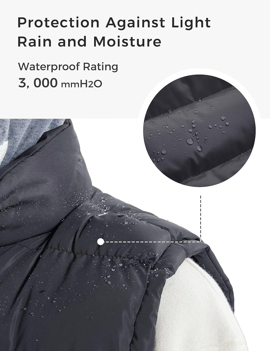 ZSHOW Herren Winter Weste Gesteppte Polsterung Puffer Ärmellos Jacke Warme Outdoor Weste Körperwärme