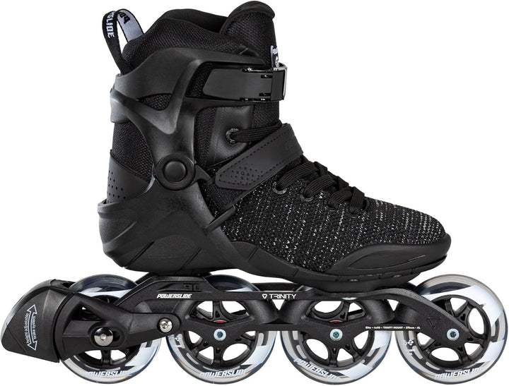 Powerslide Inline Skate Phuzion Xenon Black 90, für Fitness, für Damen und Herren 37EU EU, 37EU EU