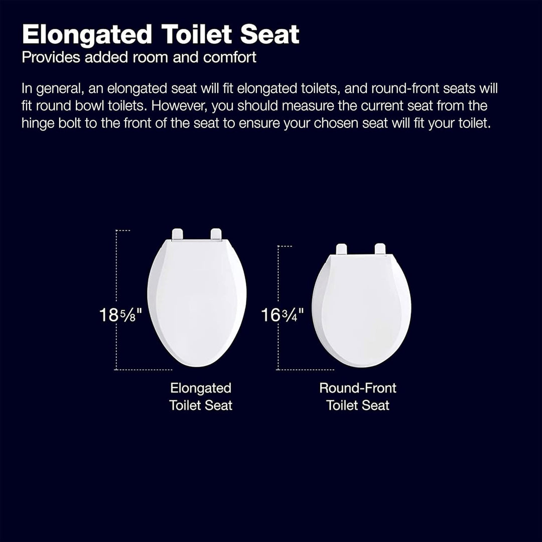 Kohler 4636-96 K-4636-96 WC-Reparatur-Sets, Keks, länglich Biscuit, Biscuit