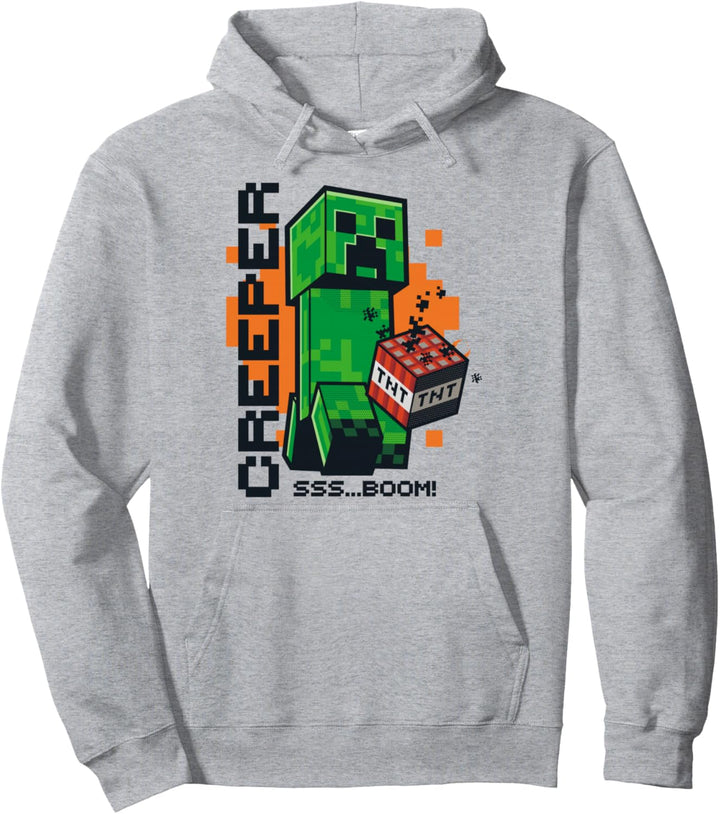 Minecraft Creeper Explosion TNT Poster Pullover Hoodie