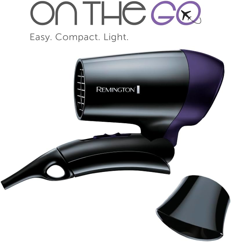 Remington Haartrockner [extrem klein & klappbar] On The Go (1400 W, weltweite Spannungsanpassung 120