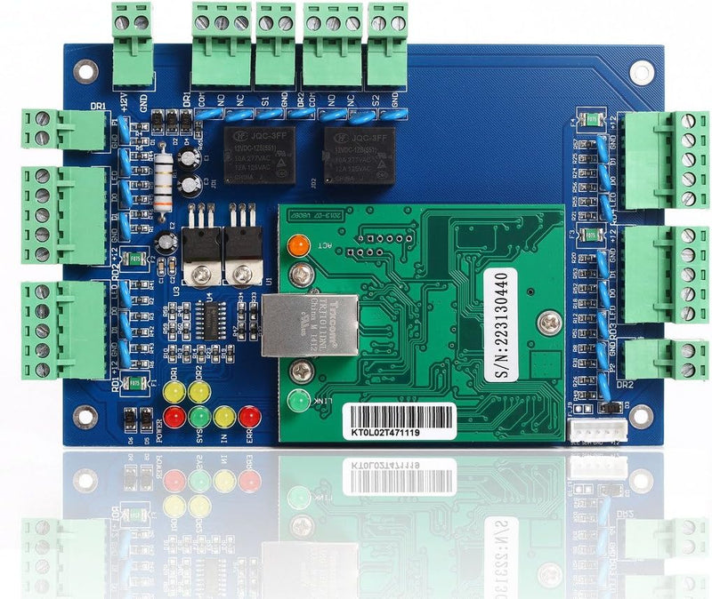 UHPPOTE Professionelle Wiegand TCP IP Netzwerk Zugangskontroll Board Panel Controller für 2 Tür 4 Le