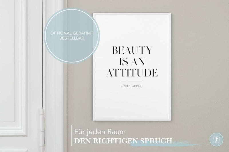 Papierschmiede® Bilder Home XXL Kunstdruck A1 (59,4x84,1 cm) Spruch Poster Zuhause Schrift Bild Wand