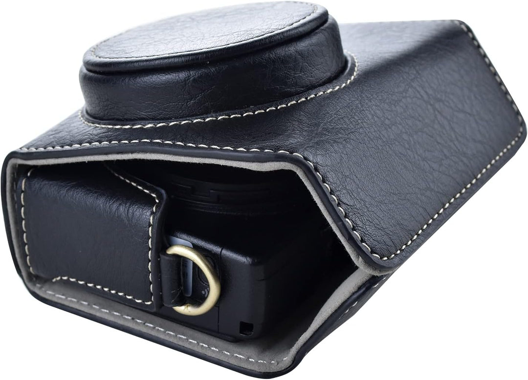 Rieibi Ricoh GR III/GR IIIx Tasche – Vintage PU Leder Kameratasche für Ricoh GR IIIx GR III GRIII GR