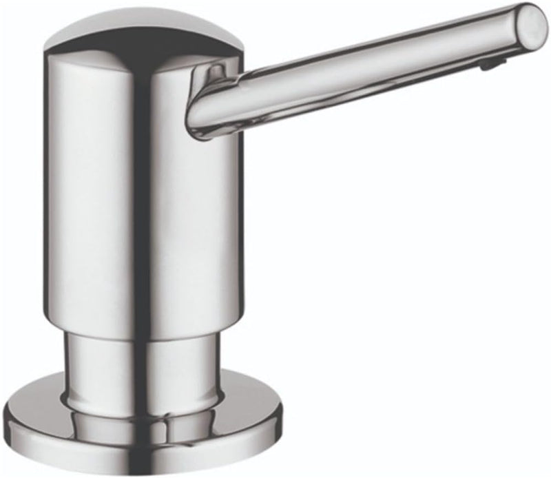 hansgrohe Seifenspender für Bad und Küche, modern, verchromt, 04539000, klein, Chrom